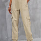 FIT RAGGED DENIM Buttoned High Waist Jeans with Pockets