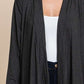 Culture Code Open Front Longline Cover Up with Pockets