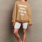 Simply Love SEASONAL Full Size Pumpkin Spice Letter Graphic Sweatshirt