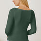 Square Neck Long Sleeve T-Shirt