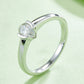 Moissanite 925 Sterling Silver Solitaire Ring