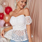EillyBazar Off-Shoulder Embroidered Top