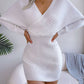 Delilah Rib-Knit Dolman Sleeve Sweater Dress