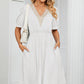 V-Neck Puff Sleeve Dress