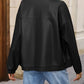 Zip Up Dropped Shoulder Jacket
