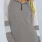 Full Size Quarter-Zip Waffle-Knit Hoodie