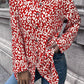Leopard Roll-Tap Sleeve Shirt