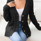 SavannahTree Button Down Cable-Knit Cardigan