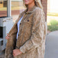 Washed Button Down Dropped Shoulder Jacket