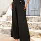 Full Size Buttoned High Waist Relax Fit Long Pants