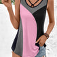 Women's Full Size Color Block Tank Top
