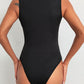 SEASIDE Spliced Lace Deep V Sleeveless Bodysuit