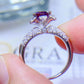 Women's 1 Carat Moissanite 925 Sterling Silver Ring