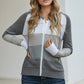 Full Size Zip-Up Raglan Sleeve Openwork Hooded Cardigan
