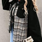 Plaid Button Up Dropped Shoulder Jacket