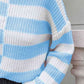 KnitwearTime Color Block Dropped Shoulder Sweater