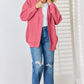 Open Front Dropped Shoulder Cardigan