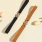 Black or Caramel One Size PU Leather Belt