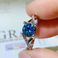 Women's 1 Carat Moissanite Crisscross 925 Sterling Silver Ring