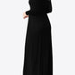 Women's Full Size Valencia Round Neck Empire Waist Pocket Dress