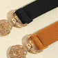 Black or Caramel One Size PU Leather Belt