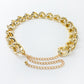 1.2" Width Acrylic Curb Chain Belt