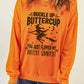 Halloween Graphic Full Size Ribbed Trim Dropped Shoulder Sweatshirt