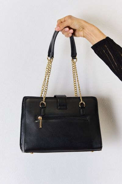David Jones Quilted PU Leather Handbag *