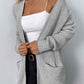 ZeldaMarie Rib-Knit Open Front Pocketed Cardigan