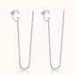 Moissanite 925 Sterling Silver Threader Earrings